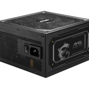 Power Supply|MSI|MAG A1000GL PCIE5 II|ATX 3.1|1000 Watts|Efficiency 80 PLUS GOLD|PFC Active|MAGA1000GLPCIE5II