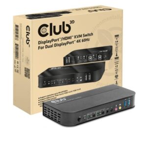 VIDEO SWITCH KVM DP/HDMI/CSV-7210 CLUB3D - Image 1