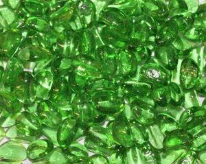 Dekoratyviniai akmenys, 10-20mm, žalia, 1.5 kg