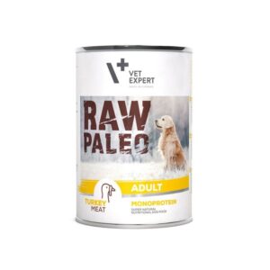 RAW PALEO Adult Monoprotein Turkey - šlapias šunų maistas - 400 g