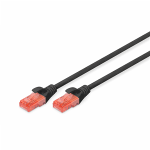 CAT 6 U-UTP | Patch cord | PVC AWG 26/7 | Black | 2 m | Modular RJ45 (8/8) plug - Image 4