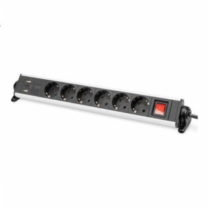 Digitus | Office Power Strip | DA-70624 | Silver/Black - Image 3