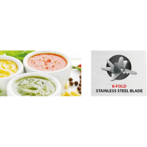 Caso | Blender | MX 1000 | Tabletop | 1300 W | Jar material Glass | Jar capacity 1.5 L | Ice crushing | Stainless steel - Image 3