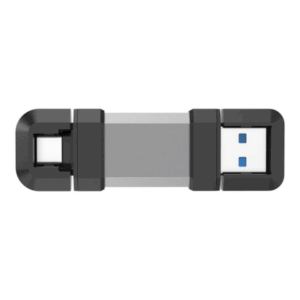 Silicon Power Dual USB Drive | Mobile C51 | 128 GB | USB Type-A and USB Type-C | Silver - Image 3