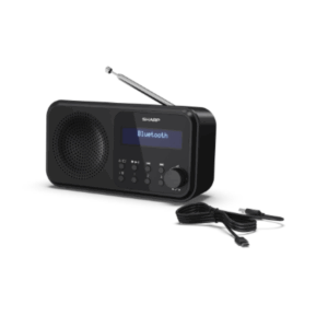 Sharp DR-P420(BK) Tokyo Portable Digital Radio, FM/DAB/DAB+, Bluetooth 5.0, USB or Battery Powered, Midnight Black | Sharp | Tokyo Portable Digital Radio | DR-P420(BK) | Bluetooth | Midnight Black - Image 22