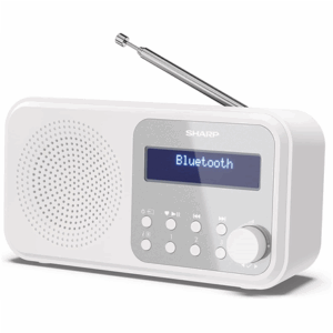 Sharp DR-P420(WH) Tokyo Portable Digital Radio, FM/DAB/DAB+, Bluetooth 5.0, USB or Battery Powered, Snowy White | Sharp | Tokyo Portable Digital Radio | DR-P420(WH) | Bluetooth | White - Image 16