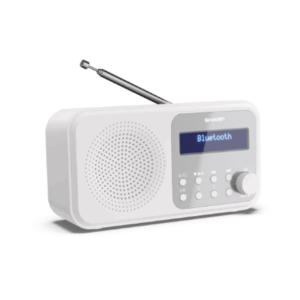 Sharp DR-P420(WH) Tokyo Portable Digital Radio, FM/DAB/DAB+, Bluetooth 5.0, USB or Battery Powered, Snowy White | Sharp | Tokyo Portable Digital Radio | DR-P420(WH) | Bluetooth | White - Image 25