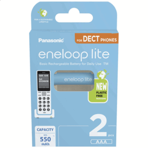 Panasonic | Rechargeable Batteries | ENELOOP Lite BK-4LCCE/2DE | AAA | 550 mAh | 2 pc(s) - Image 3