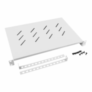 Lanberg 19" fixed shelf 1U/483x300mm, max load capacity up to 25kg | AK-1004-S | Grey - Image 3