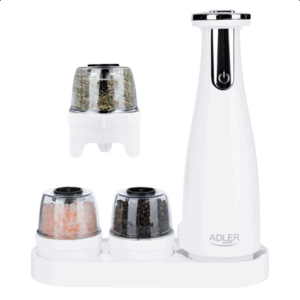 Adler | Electric Salt and pepper grinder | AD 4449w | Housing material ABS plastic | 7 W | Lithium | Matte White - Image 13