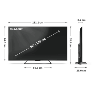 Sharp | 50HR7265E | 50 | Smart TV | Google TV | Black - Image 16