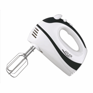 Adler | Mixer | AD 4205 b | Hand Mixer | 300 W | Number of speeds 5 | Turbo mode | White/Black - Image 2