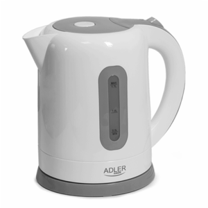 Adler | Virdulyss | AD 1234 | Standard kettle | 2200 W | 1.7 L | Plastic | 360° rotational base | White - Image 2