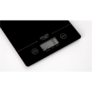 Adler | Kitchen scales | Adler AD 3138 | Maximum weight (capacity) 5 kg | Graduation 1 g | Display type LCD | Black - Image 3