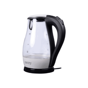 Camry | CR 1251 | Standard kettle | 2000 W | 1.7 L | Glass | 360° rotational base | Glass/Black - Image 3