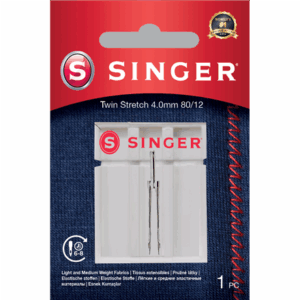 Singer | Twin Stretch Needle, Decorative, 4.0 80/12 1PK - Image 3