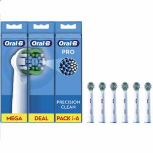Oral-B | Precision Clean Brush Set | EB20RX-6 | Heads | For adults | Number of brush heads included 6 | White - Image 2