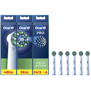 Oral-B | Replaceable toothbrush heads | EB50RX-6 Cross Action Pro | Heads | For adults | Number of brush heads included 6 | White - Image 2