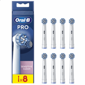 Oral-B | Replaceable toothbrush heads | EB60X-8 Sensitive Clean Pro | Heads | For adults | Number of brush heads included 8 | White - Image 2