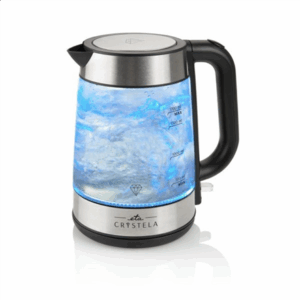 ETA | ETA615390000 | Standard kettle | 2200 W | 1.7 L | Glass | 360° rotational base | Stainless steel/Black - Image 3