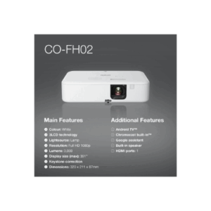 Epson | CO-FH02 | Full HD (1920x1080) | 3000 ANSI lumens | White | Lamp warranty 12 month(s) - Image 59