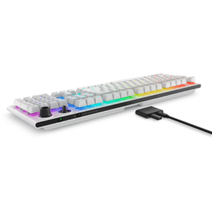 Dell | Alienware Tri-Mode AW920K | Wireless Žaidimų klaviatūra | Wireless | RGB LED light | US | Bluetooth | Lunar Light | Numeric keypad | CHERRY MX Red | Wireless connection - Image 18