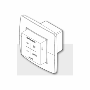 DUCO Humidity Room Sensor with Control RF/Wired, White - Image 3