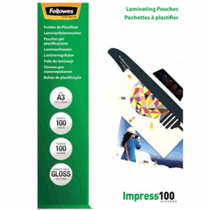 LAMINATOR POUCH GLOSSY/A3 100 100PCS 5351205 FELLOWES - Image 2