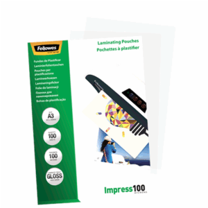 LAMINATOR POUCH GLOSSY/A3 100 100PCS 5351205 FELLOWES - Image 4