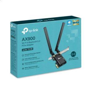 TP-LINK AX900 Wi-Fi 6 Bluetooth PCIe Adapter | Archer TX10E | 802.11ax | MU-MiMO Yes | no PoE | Antenna type Two High Gain Dual-Band Antennas - Image 5