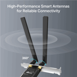 TP-LINK AX900 Wi-Fi 6 Bluetooth PCIe Adapter | Archer TX10E | 802.11ax | MU-MiMO Yes | no PoE | Antenna type Two High Gain Dual-Band Antennas - Image 9