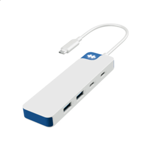 Hyper HyperDrive Flex 4 Port USB-C Combo Hub, White/Blue | HD5200BUGL - Image 2