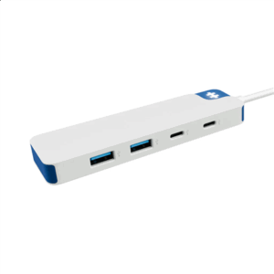 Hyper HyperDrive Flex 4 Port USB-C Combo Hub, White/Blue | HD5200BUGL - Image 3