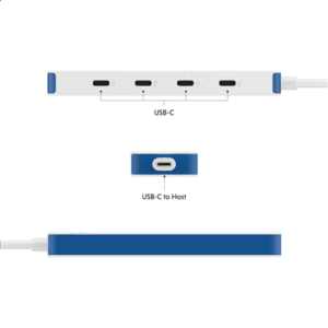 Hyper HyperDrive Flex 4 Port USB-C Hub, White/Blue | HD5201BUGL - Image 7