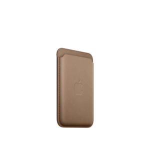 Apple | iPhone FineWoven Wallet with MagSafe | Wallet case | Apple | iPhone 15 Pro, iPhone 15 Pro Max, iPhone 15, iPhone 15 Plus, iPhone 14 Pro, iPhone 14 Pro Max, iPhone 14, iPhone 14 Plus, iPhone 13 Pro, iPhone 13 Pro Max, iPhone 13 mini, iPhone 13, iPhone 12 Pro, iPhone 12 Pro Max, iPhone 12 mini, iPhone 12 | Durable Microtwill | Taupe | The wallet features strong built-in magnets that allow it to effortlessly snap into place on the back of your iPhone. - Image 4