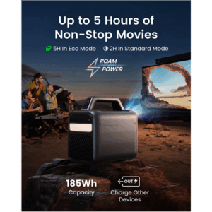 Anker Nebula Mars 3 | Full HD (1920x1080) | 1000 ANSI lumens | Black | Wi-Fi - Image 3