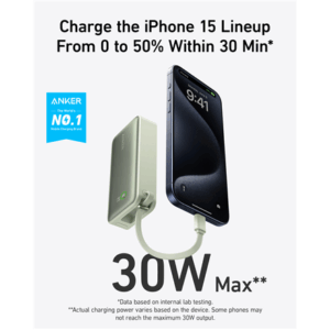 Anker 545 Nano Power Bank | A1259G61 | 10000 mAh | Green - Image 4