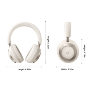 Anker Soundcore | Foldable Ausinės | Space One Pro | Bluetooth | Over-ear | Microphone | Wireless | Cream White - Image 11