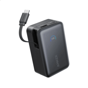 Anker Nano Power Bank 45W with Built-In Retractable USB-C Cable | A1638H11 | 10000 mAh | Black - Image 2
