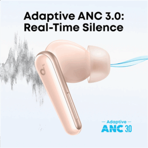 Anker Soundcore Earbuds with Dolby Audio | Liberty 5 | Bluetooth | In-Ear | Microphone | Noise canceling | Wireless | Pink - Image 4