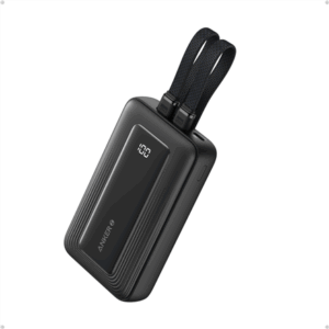 Anker | Power Bank | A1680G11 | 10000 mAh | USB-C 30W, Lightning 27W | Built-In USB-C and Lightning Cables | Black - Image 3