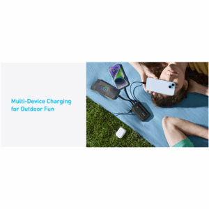 Anker | Power Bank | A1680G11 | 10000 mAh | USB-C 30W, Lightning 27W | Built-In USB-C and Lightning Cables | Black - Image 4