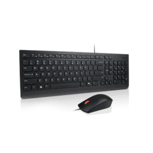 Lenovo Essential Wired Combo Klaviatūra and Mouse | Klaviatūra and Mouse Set | Wired | Mouse included | Nordic | Black