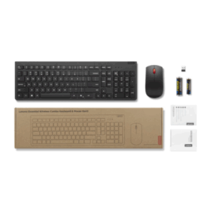 Lenovo Essential Wireless Combo Klaviatūra & Mouse Gen2 | Klaviatūra and Mouse Set | Wireless | Mouse included | Lithuanian | Black - Image 12