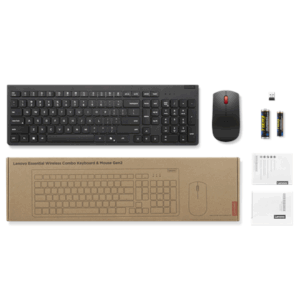Lenovo Essential Wireless Combo Klaviatūra & Mouse Gen2 | Klaviatūra and Mouse Set | Wireless | Mouse included | Lithuanian | Black - Image 4