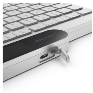 Lenovo 800 Self-Charging Bluetooth Klaviatūra-US English | Klaviatūra | Bluetooth | US English | White - Image 4