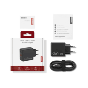 Lenovo Dual USB-C 65W GaN Charger | USB-C | 65 W | Charger - Image 14