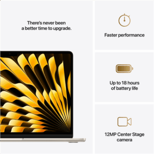 Apple MacBook | Air | Starlight | 13 | IPS | 2560 x 1664 pixels | Apple M4 | 16 GB | Solid-state drive capacity 256 GB | Apple M4 chip 10-core CPU/8-core GPU | macOS | 802.11ax | Bluetooth version 5.0 | Keyboard language English | Keyboard backlit | Warranty 12 month(s) - Image 7