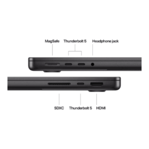 Apple MacBook | Pro | Space Black | 14 | 3024 x 1964 pixels | Apple M4 Pro | 24 GB | Solid-state drive capacity 512 GB | Apple M4 Pro chip 12-core CPU/16-core GPU | macOS | 802.11ax | Bluetooth version 5.3 | Keyboard language Russian | Keyboard backlit | Warranty 12 month(s) - Image 5