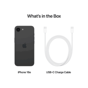 Apple | iPhone 16e | Black | 6.1  | 2532 x 1170 pixels | OLED | A18 | Internal RAM 8 GB | 256 GB | Dual SIM | Nano SIM | 5G | Main camera resolution 48 MP | iOS 26 | Secondary camera resolution 12 MP - Image 5